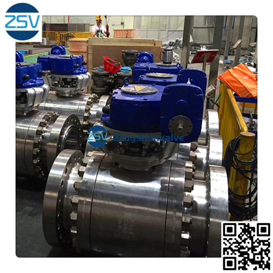 Cast Steel High Pressure Forged Soft Seal Trunnion Mounted Ball Valve