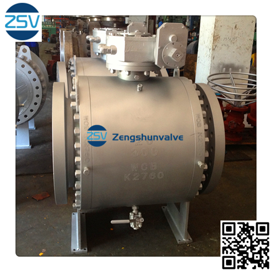 Cast Steel High Pressure Forged Soft Seal Trunnion Mounted Ball Valve